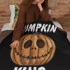 Halloween Pumpkin Fall Jack O Lanter Blanket