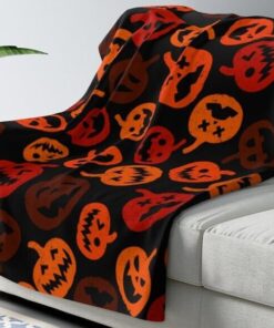 Pumpkins Sherpa Fleece New Design Cute Halloween Blanket