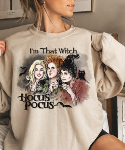 Sanderson sisters hocus pocus bleached halloween sweater