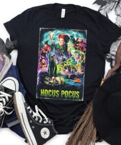 Sanderson Sisters Retro Hocus Pocus Hocus Pocus Neon Halloween Shirt