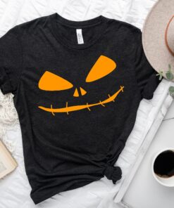 Scary Pumpkin Halloween Funny Shirt