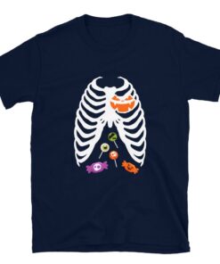 Skeleton Candy X-Ray Halloween Pregnant Shirt