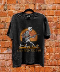 Skeleton Play Guitar spirit halloween shirt