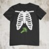 Twins Maternity Halloween Costume Skeleton Shirt