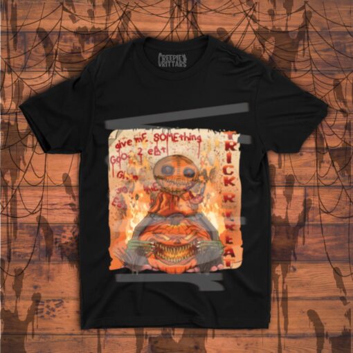 Trick R Treat Give Me Something Good Too Eat Graphic Unisex Shirt
