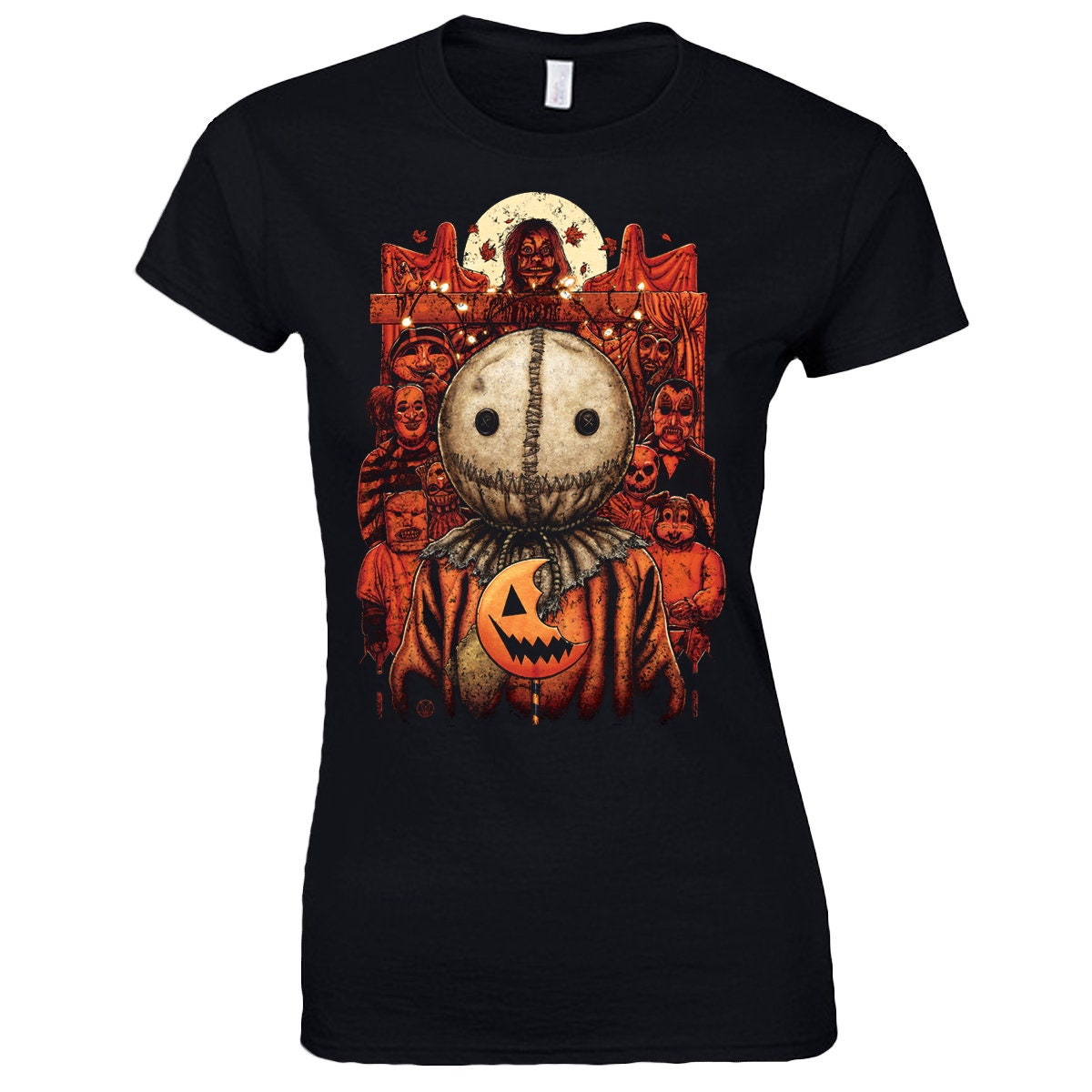 Trick R Treat Sam Premium Ladies Fit Horror Halloween Shirt