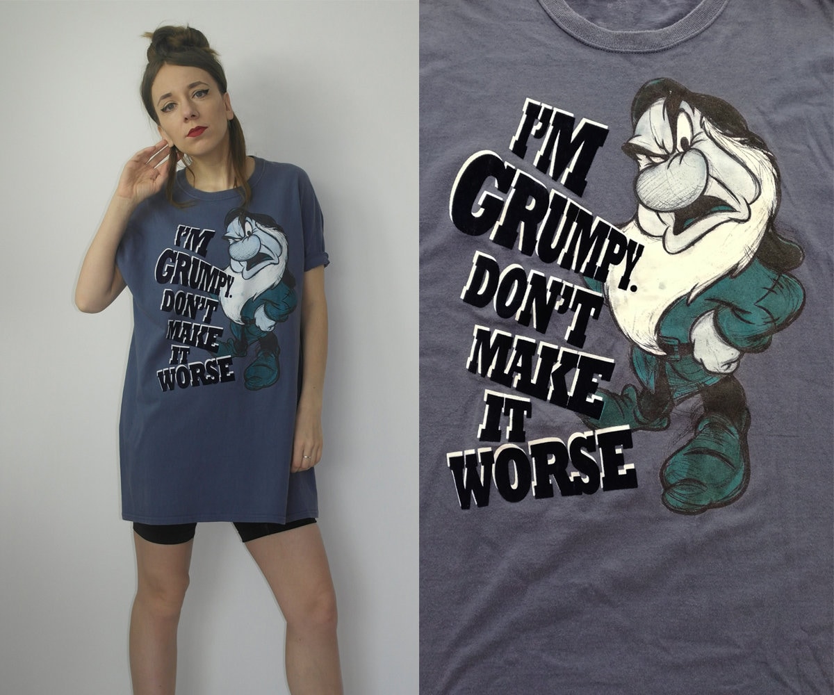 Vintage Disney I'm Grumpy Don't Make It Worse Shirt