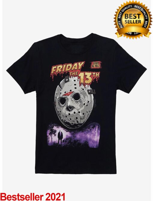 Vintage Friday The 13th Jason Voorhees Scary As Hell Halloween Shirt