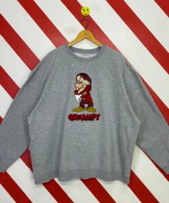 Vintage Grumpy Dwarf Sweatshirt Grumpy Crewneck Disney Shirt