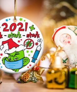 2021 Pandemic Christmas Stink Stank Stunk Ornaments