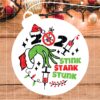 2021 Stink Stank Stunk Grinch Hand Ornament