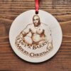 Have A Barry Merry Christmas Funny Wood Ornament