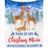 Personalized Gifts For Family Watching Christmas Blanket