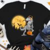 Trick Or Treat Kids Shirt Dinosaur Halloween
