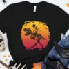 Halloween Skeleton Riding Dinosaur Lover Shirt