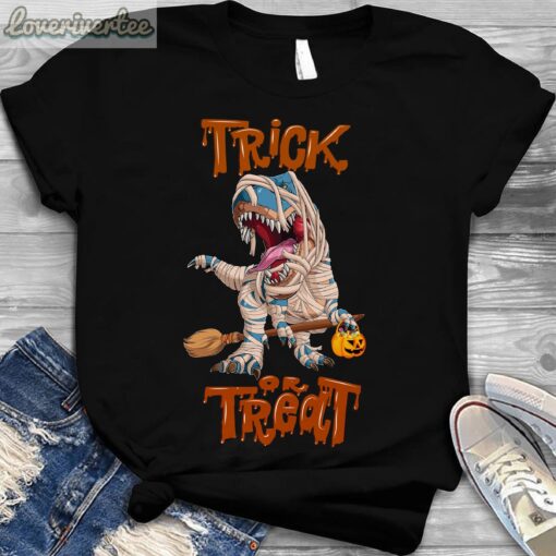 Cute Trick Or Treat Halloween Mummy Witches Shirt