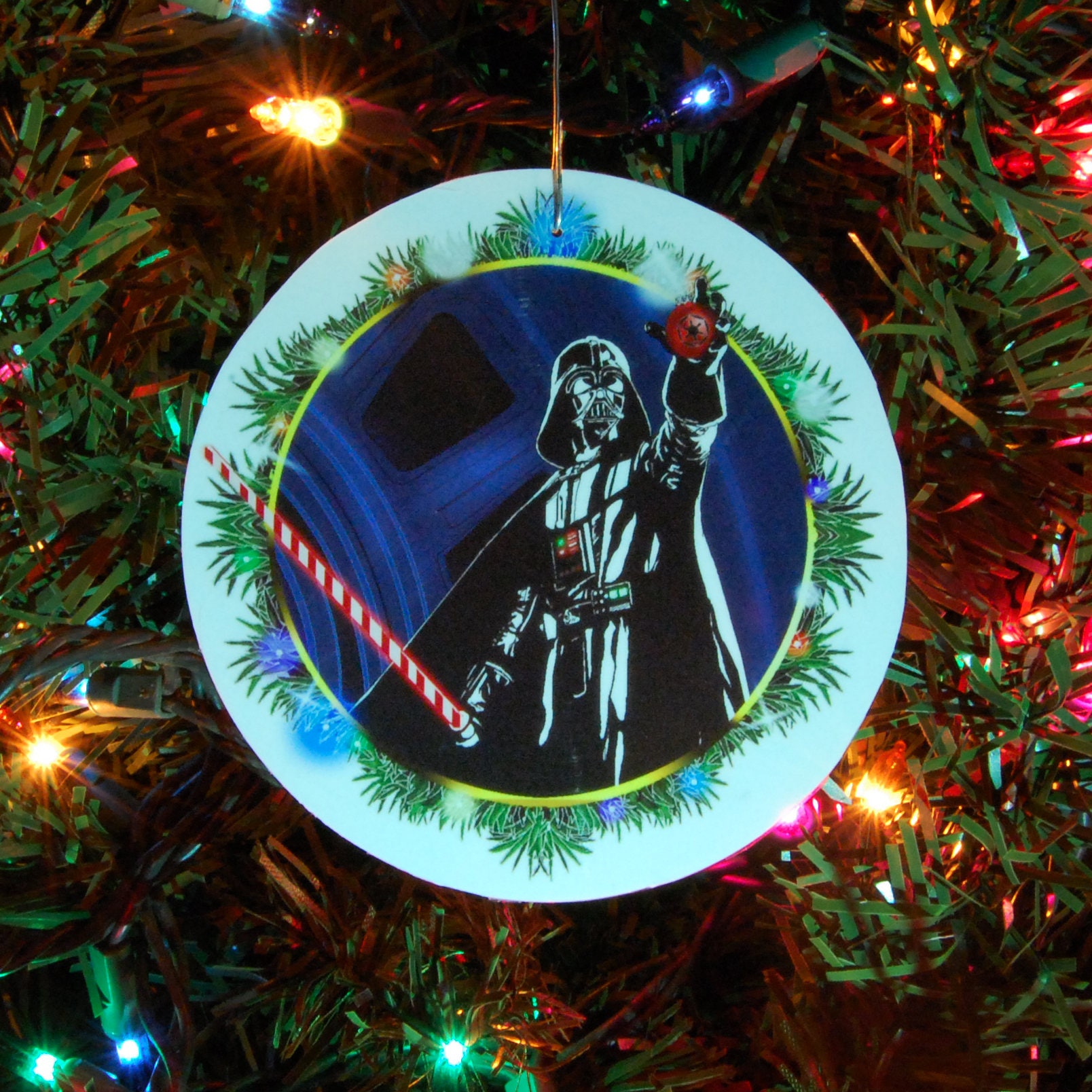 Disney Star Wars Christmas Darth Vader Ornament Custom Name