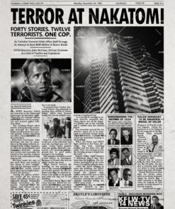 Die Hard 1988 L.A Times Nakatomi Plaza Poster