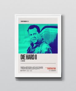 Die Hard 2 (1990) Retro Movie Nakatomi Plaza Poster