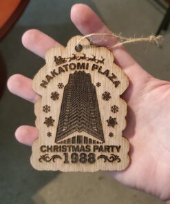 Die Hard Nakatomi Plaza Ornament Wood Christmas