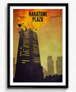Die Hard Print Nakatomi Plaza Poster Travel