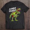 Happy Halloween Costume Zombie Riding Dinosaur Shirt