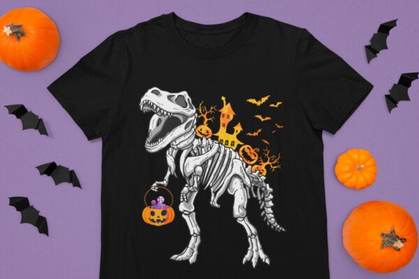Halloween Skeleton Dinosaur Shirt 2021