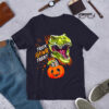 Happy Halloween Skeleton Riding Dinosaur Trex Shirt