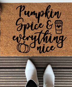 Fall Welcome Pumpkin Spice Doormat