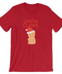 Funny Santa Claws Cute Cat Ho Xmas Shirt
