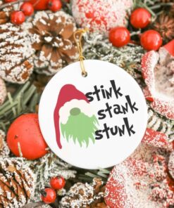 Gnome Grinch Stink Stank Stunk Ornament