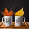 Trick Or Treat Black Cat Halloween Coffee Mug