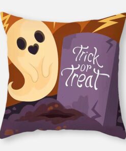 Halloween Cute Cartoon Pumpkin Throw Pillowcase