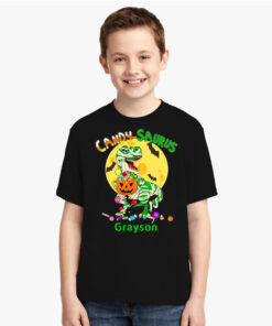 Halloween Dinosaur T Rex Boy Shirt