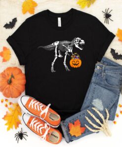 Halloween Dinosaur Skeleton T Rex Scary Sweatshirt