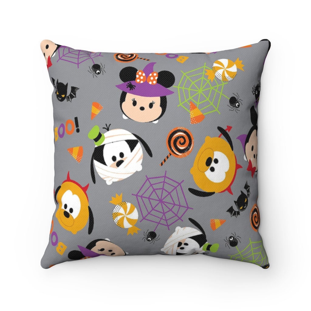 Halloween Friends & Treats Spun Polyester Square Pillow