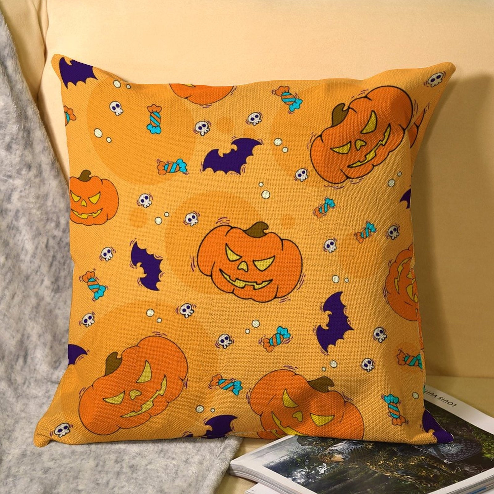 Halloween Party Fall Pillow Trick Or Treat