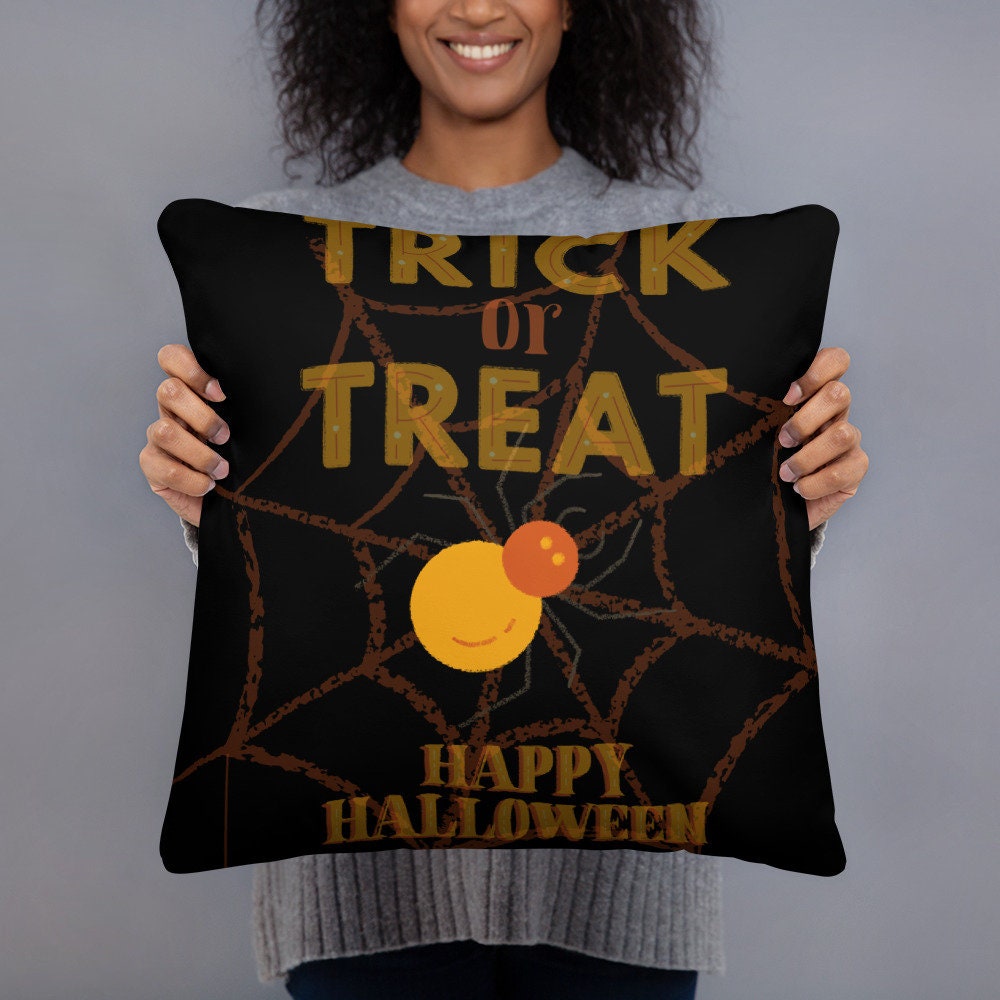Halloween Personalised Trick Or Treat Pillow