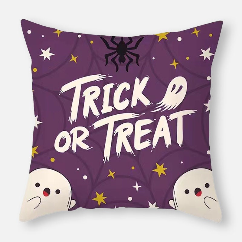 Halloween Pillow Cover Pumpkin Trick Or Treat