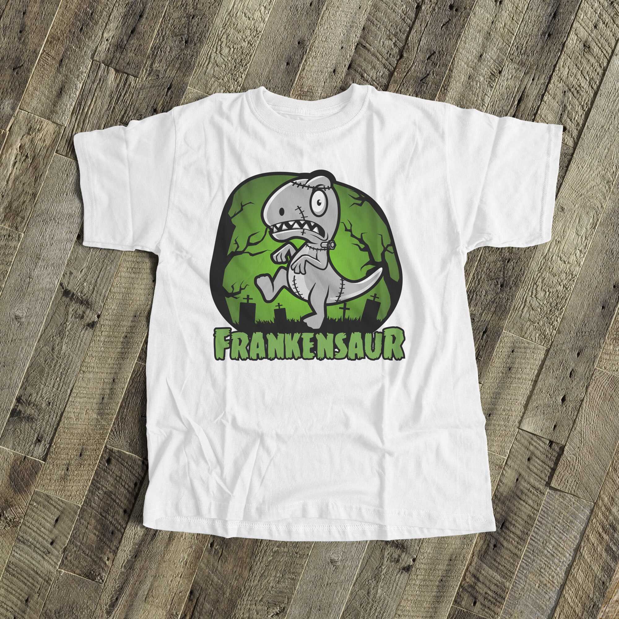 Halloween Frankensaur Kids Funny Custom Shirt