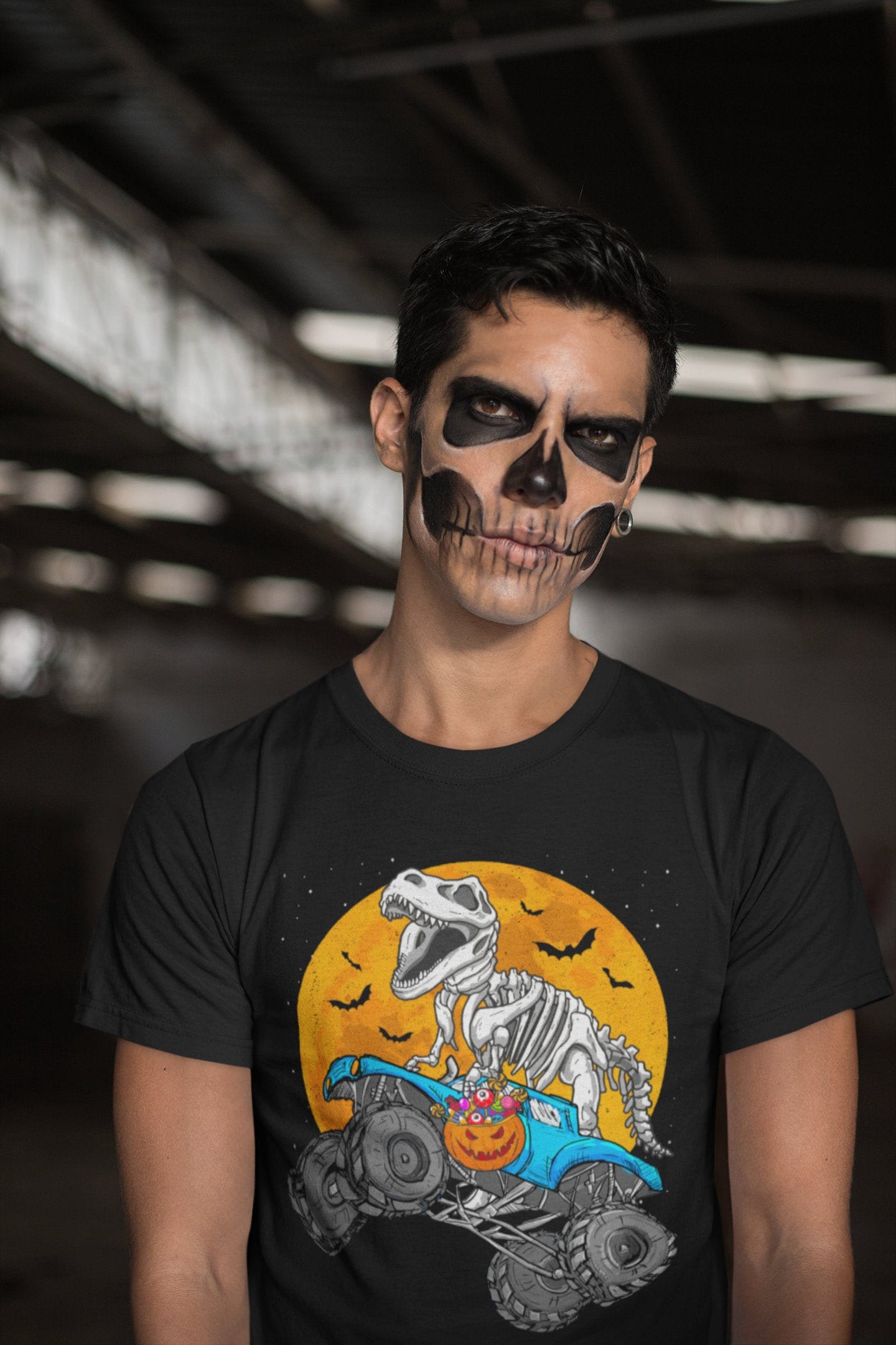 Halloween Skeleton Spooky Dinosaur Shirt