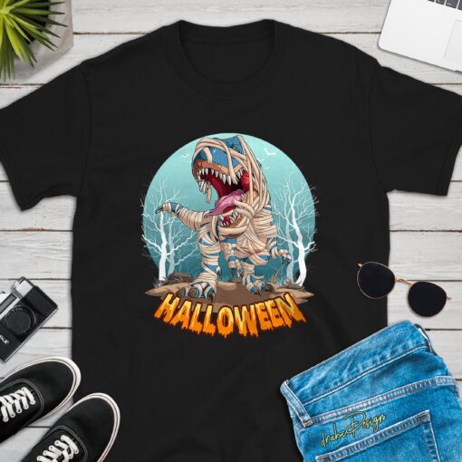 Halloween TRex Dinosaur Mummy Shirt