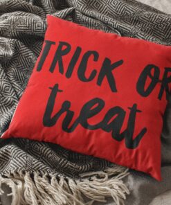 Halloween Trick Or Treat Decor Pillow 2021