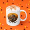 Halloween Coffee With Custom Trick Or Treat Art Mug