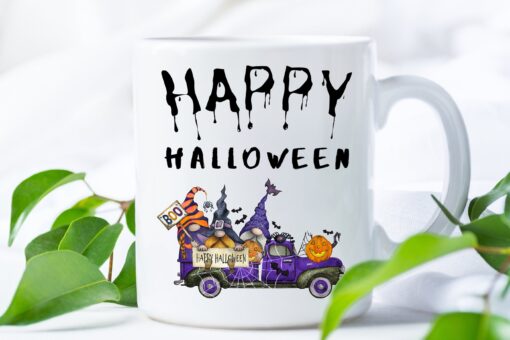 Happy Halloween Cute Gnome Coffee Trick R Treat Mug