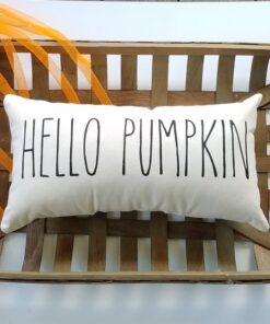 Hello Pumpkin Fall Decorative Pillow