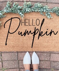 Hello Pumpkin Season Welcome Thanksgiving Doormat