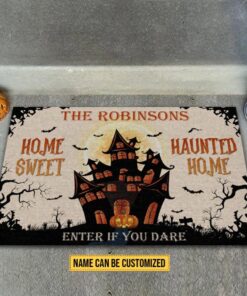 Home Sweet Haunted Home Custom Doormat