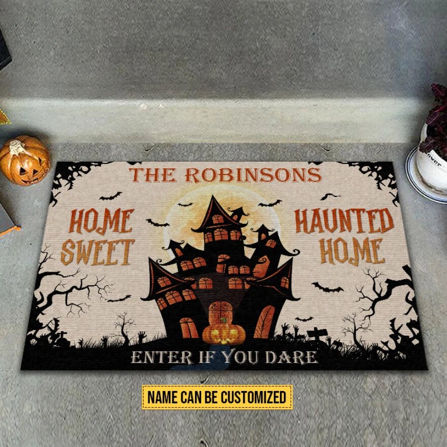 Home Sweet Haunted Custom Doormat