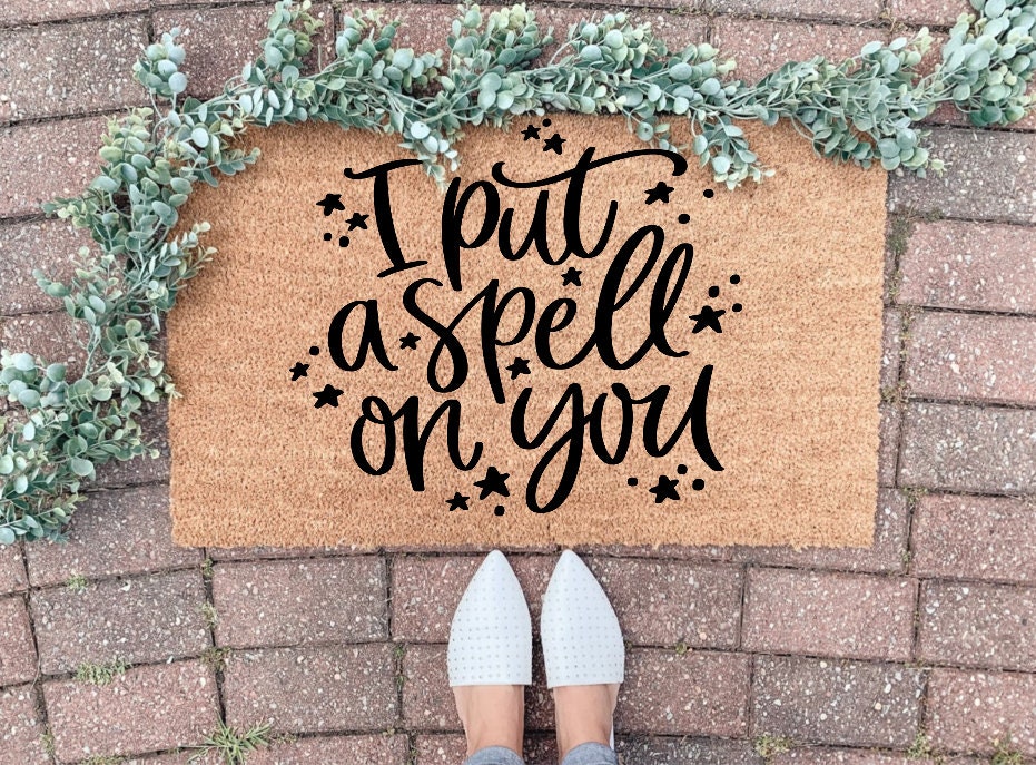 I Put A Spell On You Witch Decor Doormat